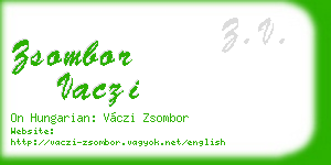 zsombor vaczi business card